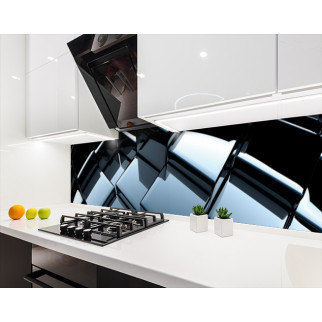 Наклейка на кухонний фартух 60 х 250 см, з фотодруком та захисною ламінацією куби дзеркальні (БП-s_ab11061-1) - Інтернет-магазин спільних покупок ToGether