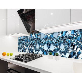 Наклейка на кухонний фартух 60 х 200 см, з фотодруком та захисною ламінацією із дзеркальними кубами (БП-s_ab11072) - Інтернет-магазин спільних покупок ToGether