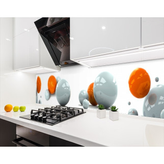 Наклейка на кухонний фартух 60 х 200 см, з фотодруком та захисною ламінацією з кольоровими кулями (БП-s_ab11076) - Інтернет-магазин спільних покупок ToGether