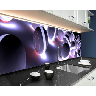 Наклейка на кухонний фартух 65 х 300 см, з фотодруком та захисною ламінацією світні кулі (БП-s_ab180-4) - Інтернет-магазин спільних покупок ToGether