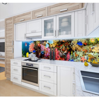 Наклейка на кухонний фартух 65 х 250 см, з фотодруком та захисною ламінацією морські глибини (БП-s_an037-2) - Інтернет-магазин спільних покупок ToGether