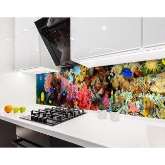 Наклейка на кухонний фартух 60 х 300 см, з фотодруком та захисною ламінацією морські глибини (БП-s_an037-3) - Інтернет-магазин спільних покупок ToGether