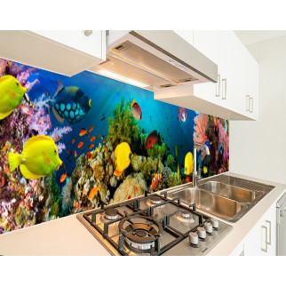 Наклейка на кухонний фартух 60 х 300 см, з фотодруком та захисною ламінацією з морською фауною (БП-s_an038-3) - Інтернет-магазин спільних покупок ToGether