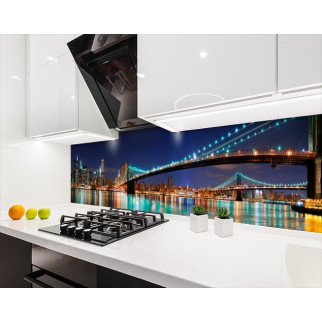 Наклейка на кухонний фартух 60 х 200 см, з фотодруком та захисною ламінацією Бруклінський міст (БП-s_ar116) - Інтернет-магазин спільних покупок ToGether