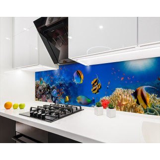 Наклейка на кухонний фартух 60 х 300 см, з фотодруком та захисною ламінацією морські глибини (БП-s_an164-3) - Інтернет-магазин спільних покупок ToGether