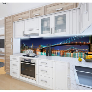 Наклейка на кухонний фартух 65 х 250 см, з фотодруком та захисною ламінацією Бруклінський міст (БП-s_ar116-2) - Інтернет-магазин спільних покупок ToGether
