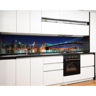 Наклейка на кухонний фартух 65 х 300 см, з фотодруком та захисною ламінацією Бруклінський міст (БП-s_ar116-4) - Інтернет-магазин спільних покупок ToGether