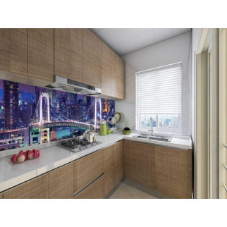 Наклейка на кухонний фартух 60 х 250 см, з фотодруком та захисною ламінацією з бруклінським мостом (БП-s_ar145-1) - Інтернет-магазин спільних покупок ToGether