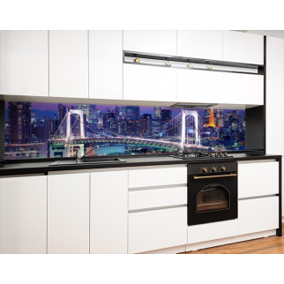 Наклейка на кухонний фартух 65 х 250 см, з фотодруком та захисною ламінацією з бруклінським мостом (БП-s_ar145-2) - Інтернет-магазин спільних покупок ToGether