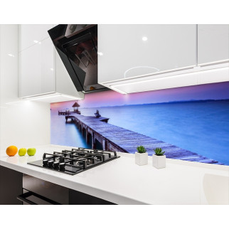 Наклейка на кухонний фартух 60 х 200 см, з фотодруком та захисною ламінацією морський причал (БП-s_ar211) - Інтернет-магазин спільних покупок ToGether
