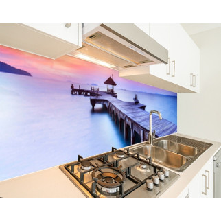 Наклейка на кухонний фартух 65 х 250 см, з фотодруком та захисною ламінацією морський причал (БП-s_ar211-2) - Інтернет-магазин спільних покупок ToGether
