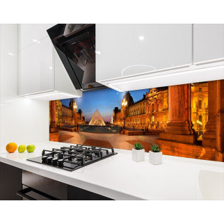 Наклейка на кухонний фартух 60 х 250 см, з фотодруком та захисною ламінацією вечірній Париж (БП-s_ar348-1) - Інтернет-магазин спільних покупок ToGether