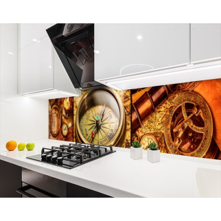 Наклейка на кухонний фартух 65 х 250 см, з фотодруком та захисною ламінацією старовинні мапи з компасом (БП-s_df041-2) - Інтернет-магазин спільних покупок ToGether