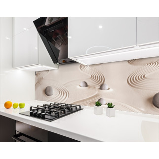 Наклейка на кухонний фартух 60 х 250 см, з фотодруком та захисною ламінацією хвилі на піску (БП-s_df167-1) - Інтернет-магазин спільних покупок ToGether