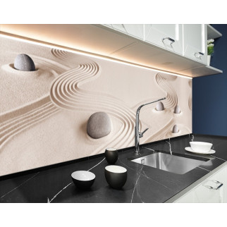 Наклейка на кухонний фартух 65 х 250 см, з фотодруком та захисною ламінацією хвилі на піску (БП-s_df167-2) - Інтернет-магазин спільних покупок ToGether