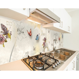 Наклейка на кухонний фартух 65 х 250 см, з фотодруком та захисною ламінацією паризький стиль (БП-s_df172-2) - Інтернет-магазин спільних покупок ToGether