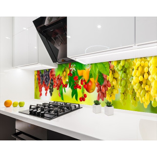 Наклейка на кухонний фартух 65 х 250 см, з фотодруком та захисною ламінацією виноградні грона (БП-s_ed567-2) - Інтернет-магазин спільних покупок ToGether