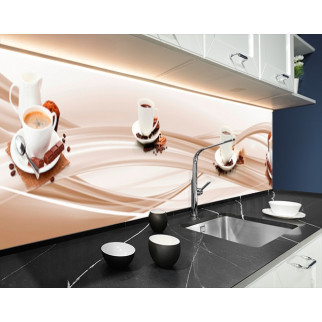 Наклейка на кухонний фартух 60 х 300 см, з фотодруком та захисною ламінацією кава та шоколад (БП-s_ed585-3) - Інтернет-магазин спільних покупок ToGether