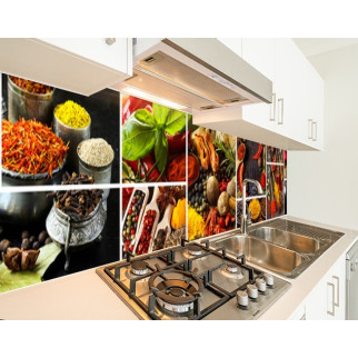 Наклейка на кухонний фартух 60 х 200 см, з фотодруком та захисною ламінацією приправи запашні (БП-s_ed594) - Інтернет-магазин спільних покупок ToGether