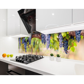 Наклейка на кухонний фартух 60 х 200 см, з фотодруком та захисною ламінацією виноградні грона (БП-s_ed613) - Інтернет-магазин спільних покупок ToGether