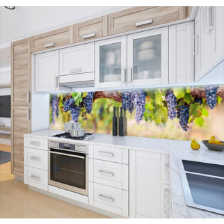 Наклейка на кухонний фартух 60 х 250 см, з фотодруком та захисною ламінацією виноградні грона (БП-s_ed613-1) - Інтернет-магазин спільних покупок ToGether