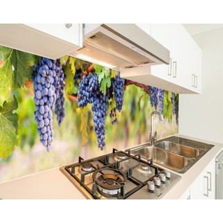 Наклейка на кухонний фартух 65 х 250 см, з фотодруком та захисною ламінацією виноградні грона (БП-s_ed613-2) - Інтернет-магазин спільних покупок ToGether