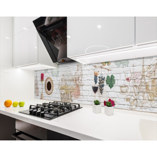 Наклейка на кухонний фартух 60 х 250 см, з фотодруком та захисною ламінацією стіна з малюнками (БП-s_ed616-1) - Інтернет-магазин спільних покупок ToGether