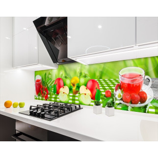 Наклейка на кухонний фартух 60 х 200 см, з фотодруком та захисною ламінацією натюрморт з яблуками (БП-s_ed617) - Інтернет-магазин спільних покупок ToGether