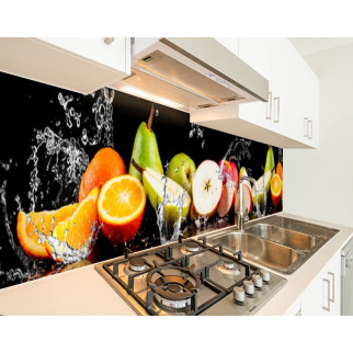 Наклейка на кухонний фартух 60 х 200 см, з фотодруком та захисною ламінацією фрукти у воді (БП-s_ed635) - Інтернет-магазин спільних покупок ToGether