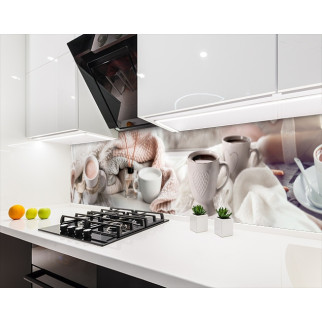 Наклейка на кухонний фартух 60 х 200 см, з фотодруком та захисною ламінацією кава з молоком (БП-s_ed636) - Інтернет-магазин спільних покупок ToGether