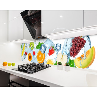 Наклейка на кухонний фартух 60 х 200 см, з фотодруком та захисною ламінацією асорті з льодом (БП-s_ed646) - Інтернет-магазин спільних покупок ToGether
