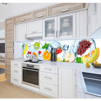 Наклейка на кухонний фартух 65 х 300 см, з фотодруком та захисною ламінацією асорті з льодом (БП-s_ed646-4) - Інтернет-магазин спільних покупок ToGether
