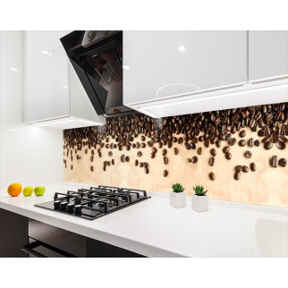 Наклейка на кухонний фартух 65 х 250 см, з фотодруком та захисною ламінацією кавові зерна (БП-s_ed648-2) - Інтернет-магазин спільних покупок ToGether