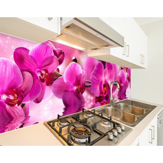 Наклейка на кухонний фартух 60 х 200 см, з фотодруком та захисною ламінацією орхідеї на воді (БП-s_fl11703) - Інтернет-магазин спільних покупок ToGether
