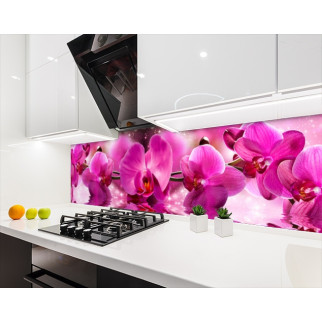Наклейка на кухонний фартух 60 х 250 см, з фотодруком та захисною ламінацією орхідеї на воді (БП-s_fl11703-1) - Інтернет-магазин спільних покупок ToGether