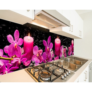 Наклейка на кухонний фартух 60 х 250 см, з фотодруком та захисною ламінацією квіти зі свічками (БП-s_fl11704-1) - Інтернет-магазин спільних покупок ToGether