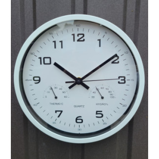 Годинник настінний Quartz 2005-075 з термометром та гігрометром(влагоміром) - Інтернет-магазин спільних покупок ToGether