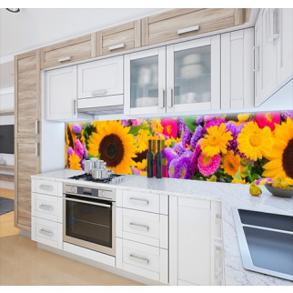 Наклейка на кухонний фартух 60 х 200 см, з фотодруком та захисною ламінацією квітковий мотив (БП-s_fl118) - Інтернет-магазин спільних покупок ToGether