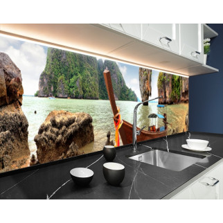 Наклейка на кухонний фартух 65 х 250 см, з фотодруком та захисною ламінацією Азія острова (БП-s_mp156-2) - Інтернет-магазин спільних покупок ToGether