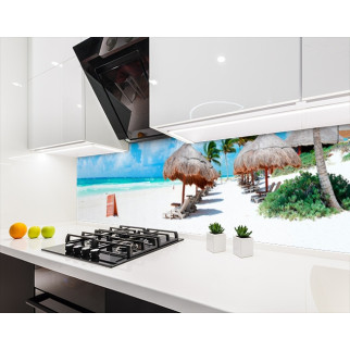 Наклейка на кухонний фартух 60 х 200 см, з фотодруком та захисною ламінацією гавайський пляж (БП-s_mp159) - Інтернет-магазин спільних покупок ToGether