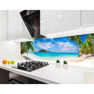 Наклейка на кухонний фартух 65 х 250 см, з фотодруком та захисною ламінацією берег океану (БП-s_mp189-2) - Інтернет-магазин спільних покупок ToGether