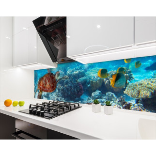 Наклейка на кухонний фартух 60 х 200 см, з фотодруком та захисною ламінацією морська черепаха (БП-s_pr115) - Інтернет-магазин спільних покупок ToGether