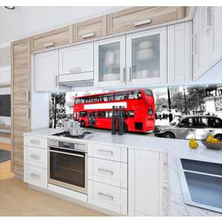 Наклейка на кухонний фартух 60 х 250 см, з фотодруком та захисною ламінацією автобус двоповерховий (БП-s_tr005-1) - Інтернет-магазин спільних покупок ToGether