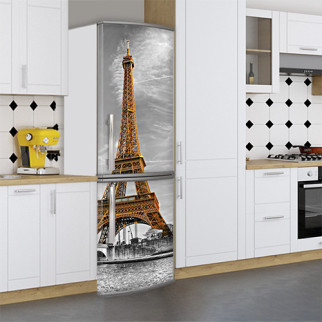 Наклейки на холодильник, Ейфелева вежа, 180х60 см - Лицьова (В), з ламінуванням - Інтернет-магазин спільних покупок ToGether