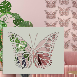 Трафарет товстий 3 мм для створення об'ємних метеликів штукатуркою (600х460) - Інтернет-магазин спільних покупок ToGether