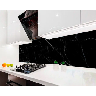Наклейка на кухонний фартух 60 х 300 см, з фотодруком та захисною ламінацією чорний мармур (БП-s_tx321-3) - Інтернет-магазин спільних покупок ToGether