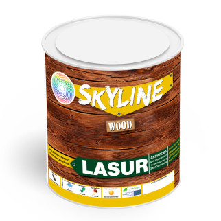 Лазур декоративно-захисна для обробки дерева LASUR Wood SkyLine Безбарвна 0.75 л - Інтернет-магазин спільних покупок ToGether
