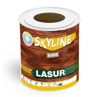 Лазур декоративно-захисна для обробки дерева LASUR Wood SkyLine Горіх 0.75 л - Інтернет-магазин спільних покупок ToGether