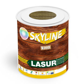 Лазур декоративно-захисна для обробки дерева LASUR Wood SkyLine Дуб темний 0.75 л - Інтернет-магазин спільних покупок ToGether