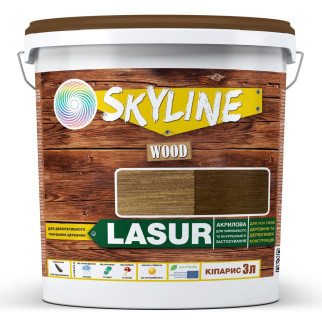 Лазур декоративно-захисна для обробки дерева LASUR Wood SkyLine Кипарис 3л - Інтернет-магазин спільних покупок ToGether